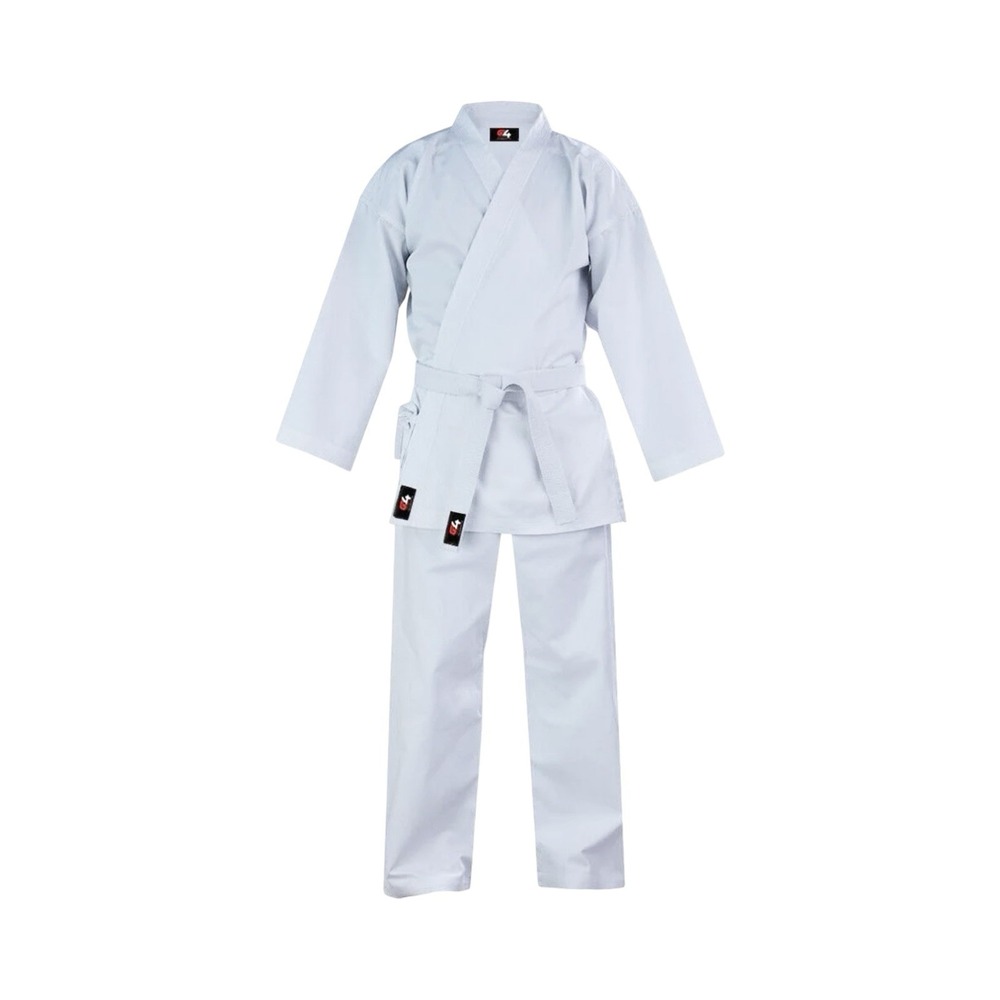 G4 Vision Unisex Karate Suit W/White Belt Athletic Uniform Size 4/170* See Chart